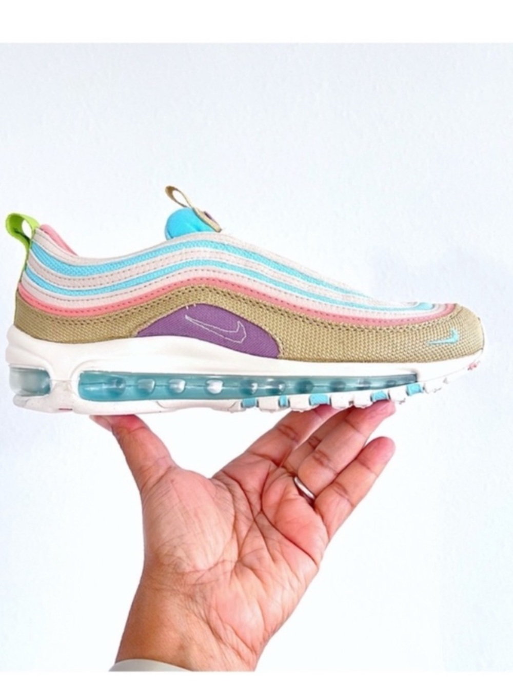 Nike Air Max 97 Special Edition Sneakers - "Wheat Grass" 4y